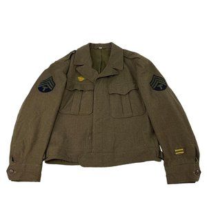 1944 WWII Marine wool Ike Jacket by De Rossi & Son Co size 45R